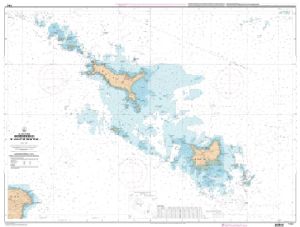 Carte SHOM 7143L - Abords des Iles de Houat et de Hoëdic