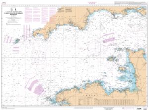 Carte SHOM 7311L - de Isles of Scilly et de l'Ile d'Ouessant aux Casquets