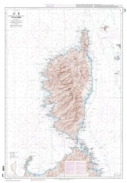 Cartes SHOM Méditerranée Golfe de Gênes - Corse - Sardaigne
