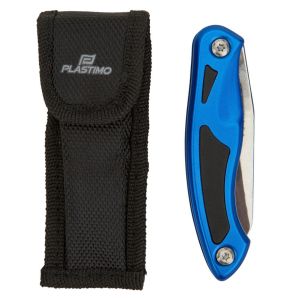 Couteau Marin Démanilleur Safe Blue Plastimo avec housse de rangement