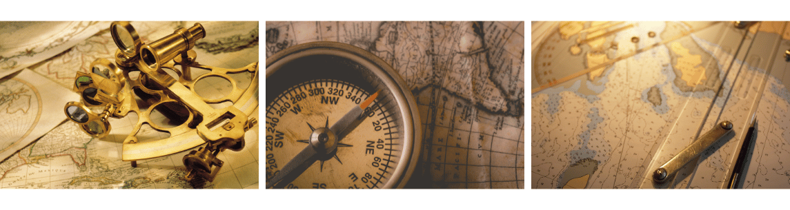 Les diff&eacute;rents formes de compas de navigation