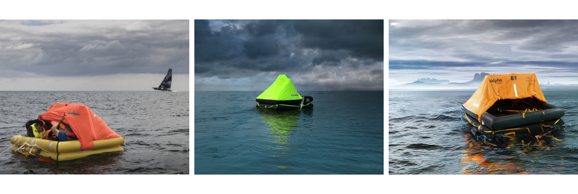 Radeau de survie en mer